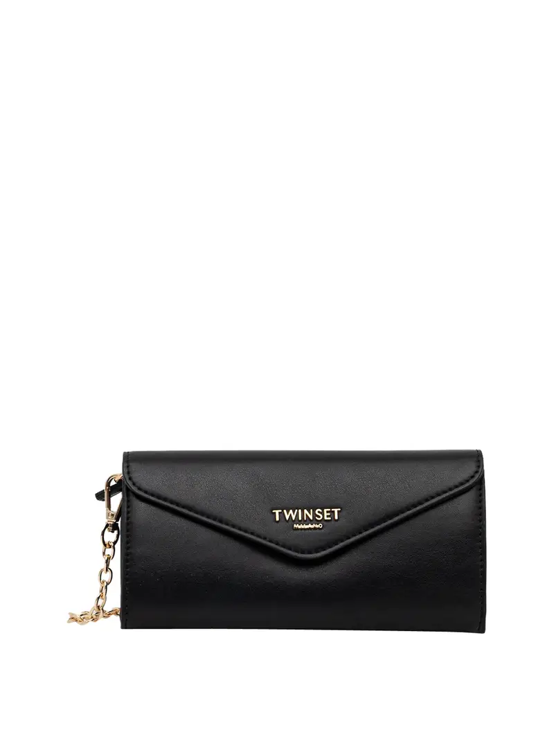 borsa pochette twin set da donna - nero