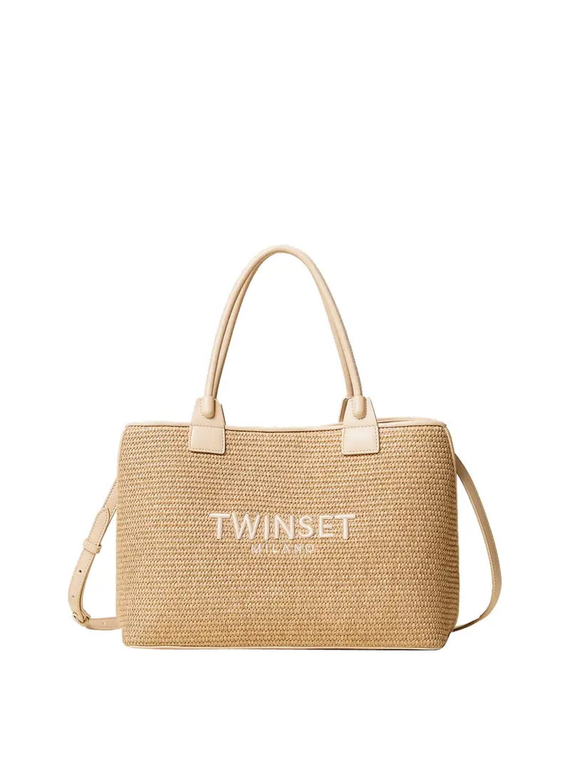 borsa shopper twin set da donna - avorio