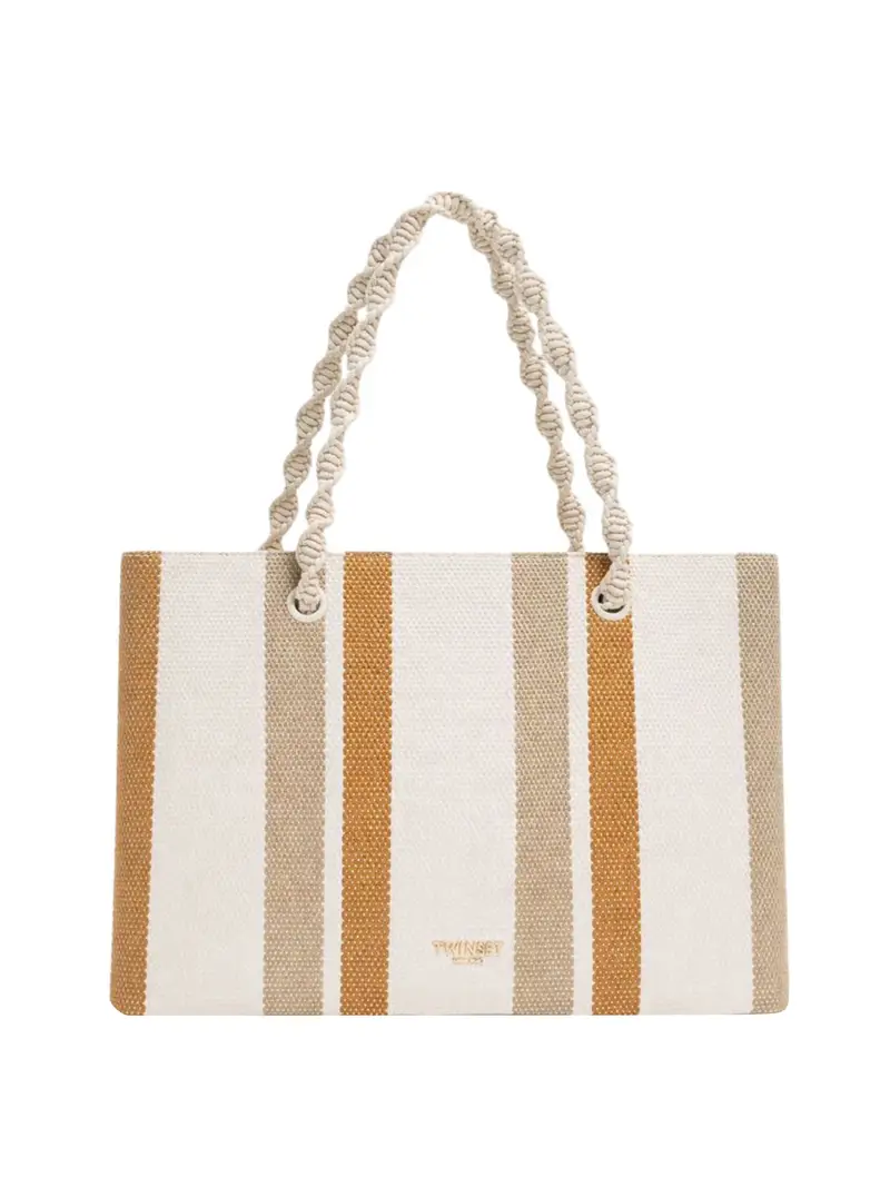 borsa shopper twin set da donna - beige