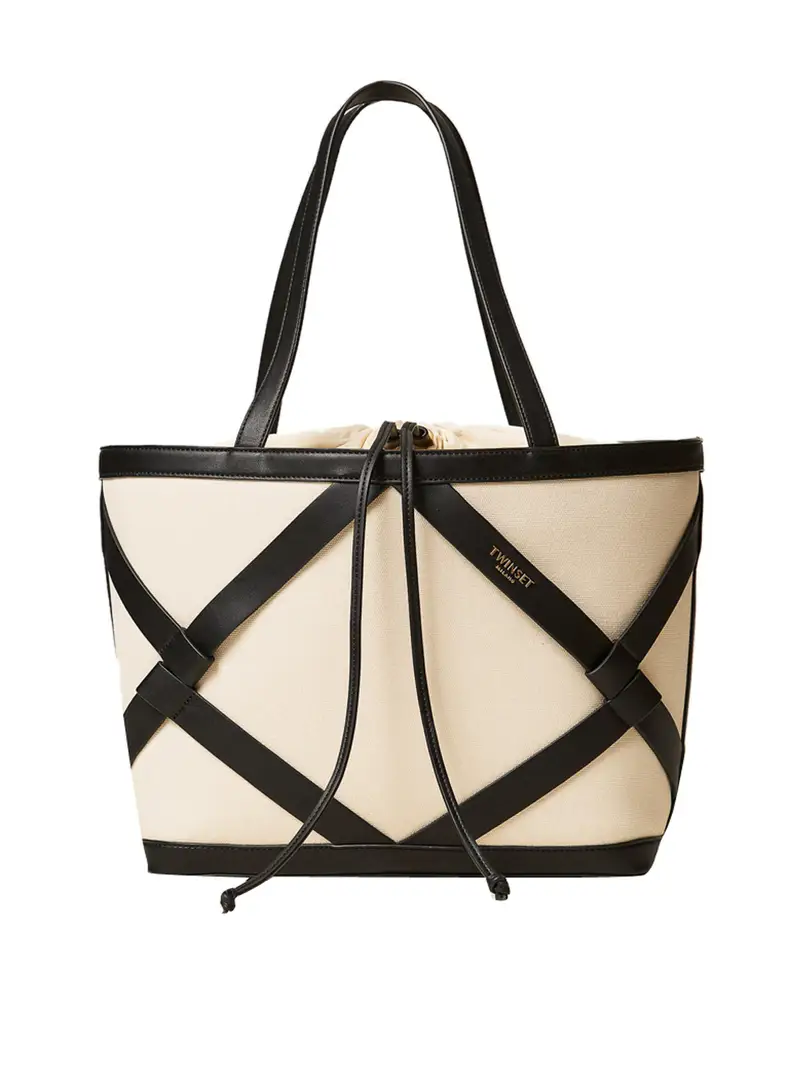 borsa shopper twin set da donna - nero