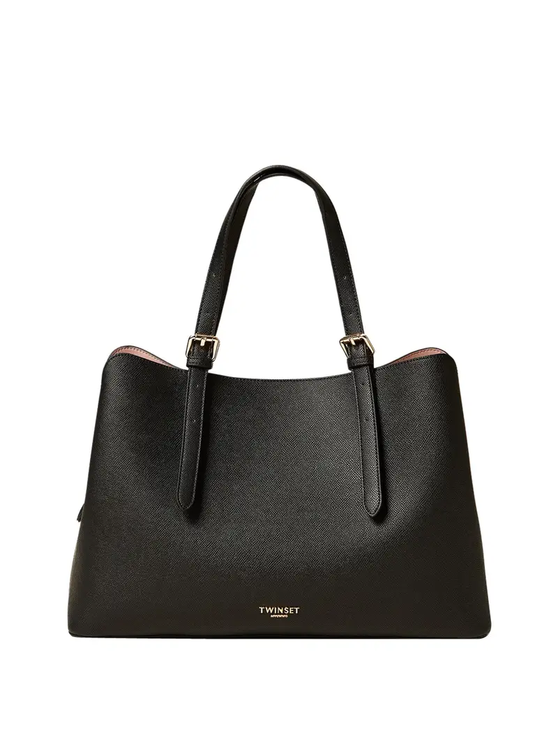 borsa shopper twin set da donna - nero