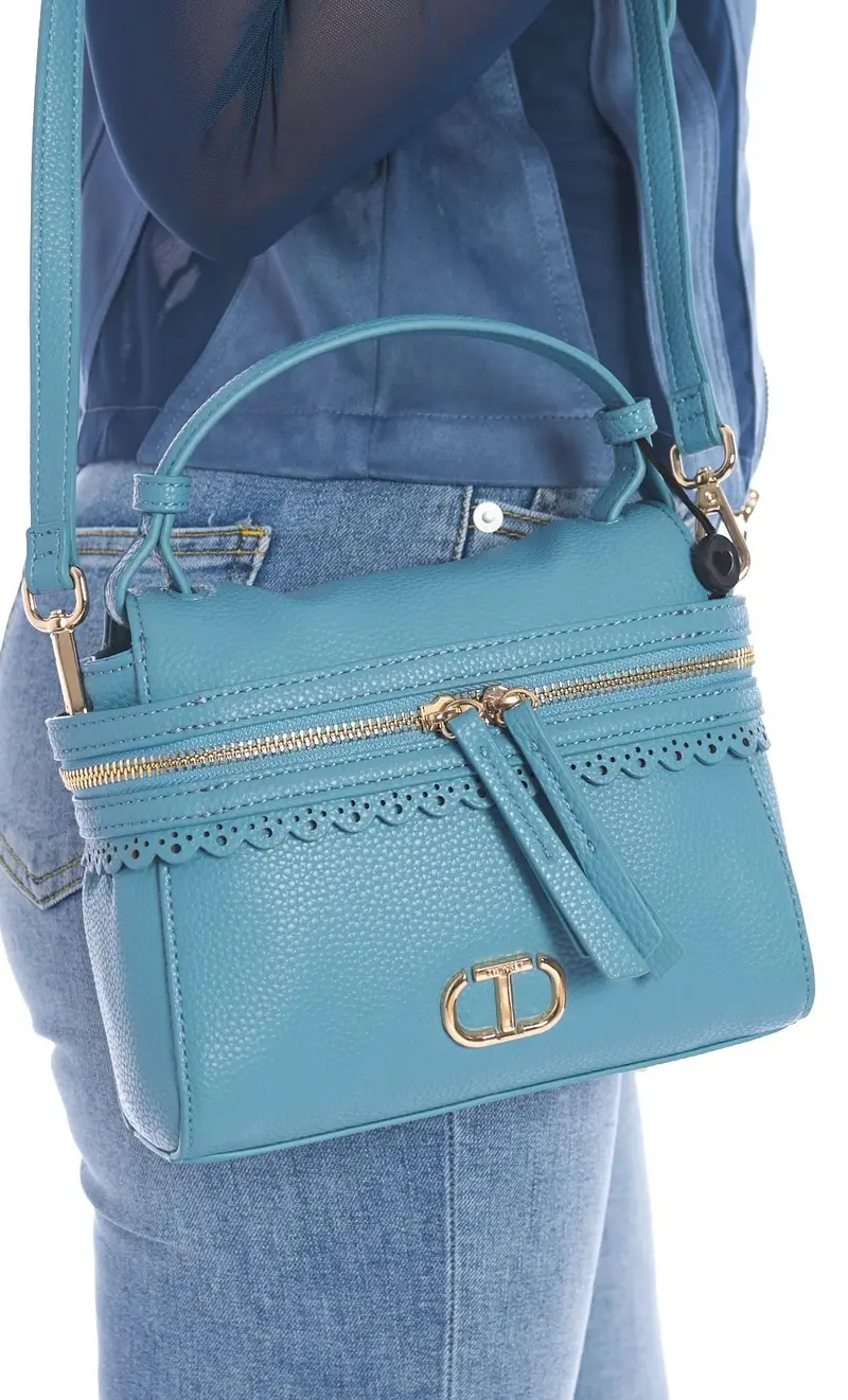 Borsetta twinset cecile piccola, colore azzurro