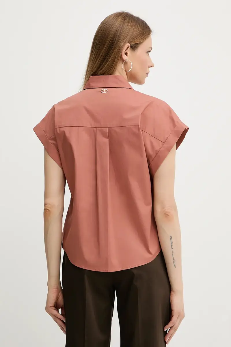 camicia colore arancione 251TT202H miniatura 3