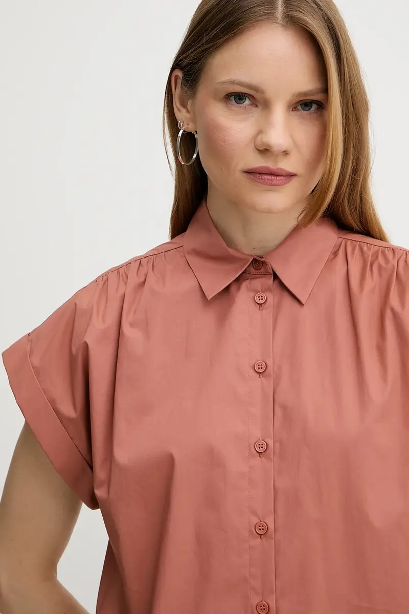 camicia colore arancione 251TT202H miniatura 4