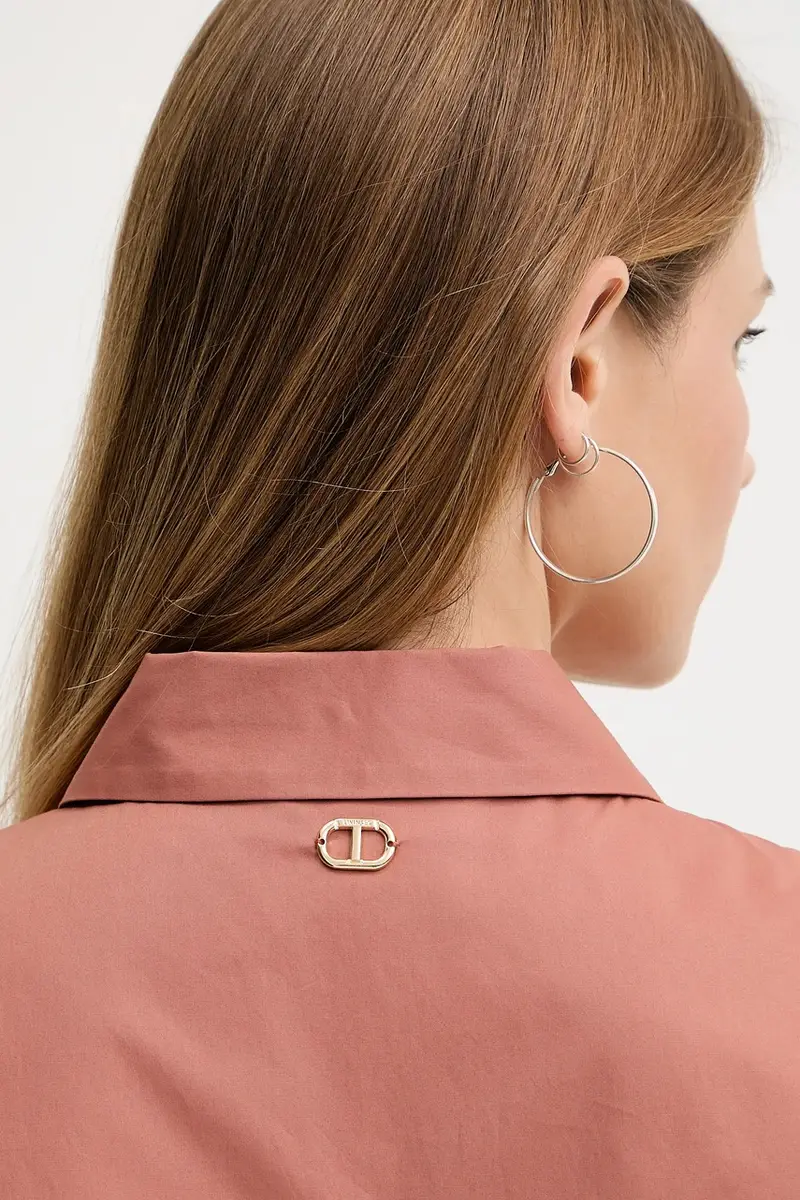 camicia colore arancione 251TT202H miniatura 5