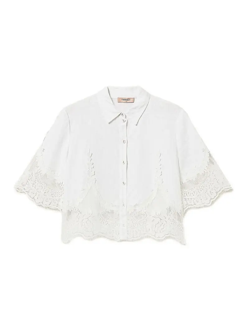 Camicia Cropped Bianco