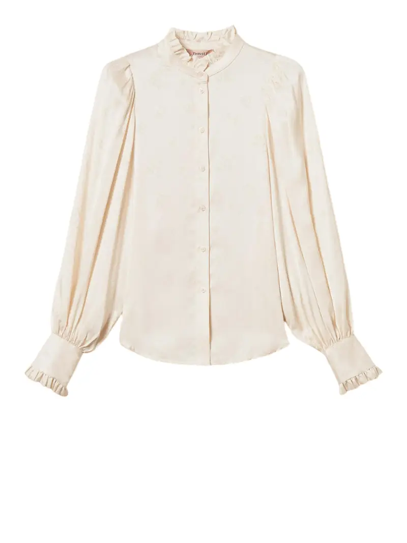 camicia twin set da donna - bianco