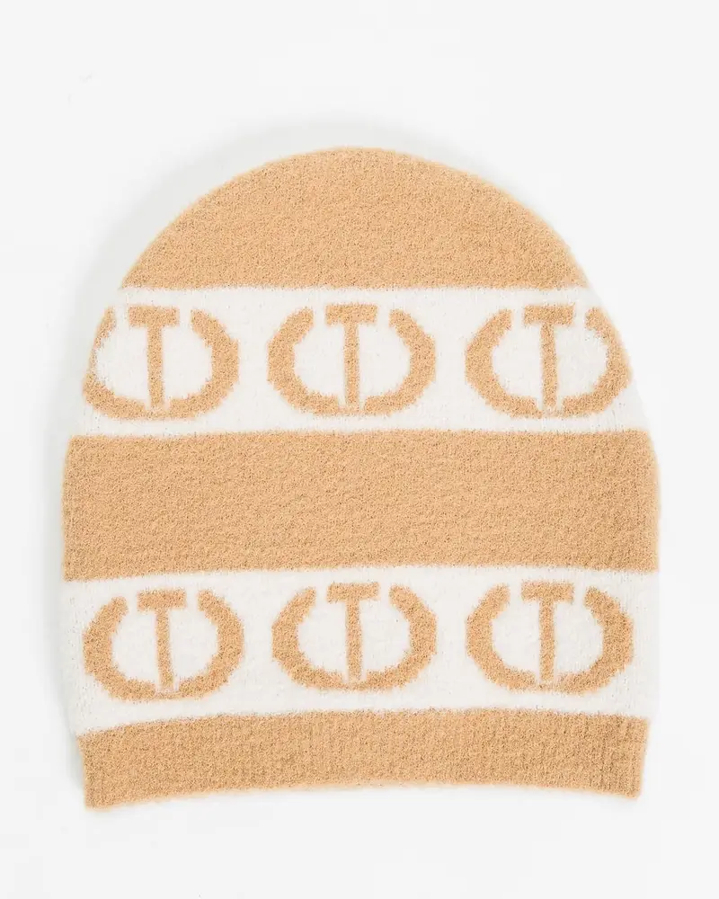 Cappello In Maglia Oval T beige