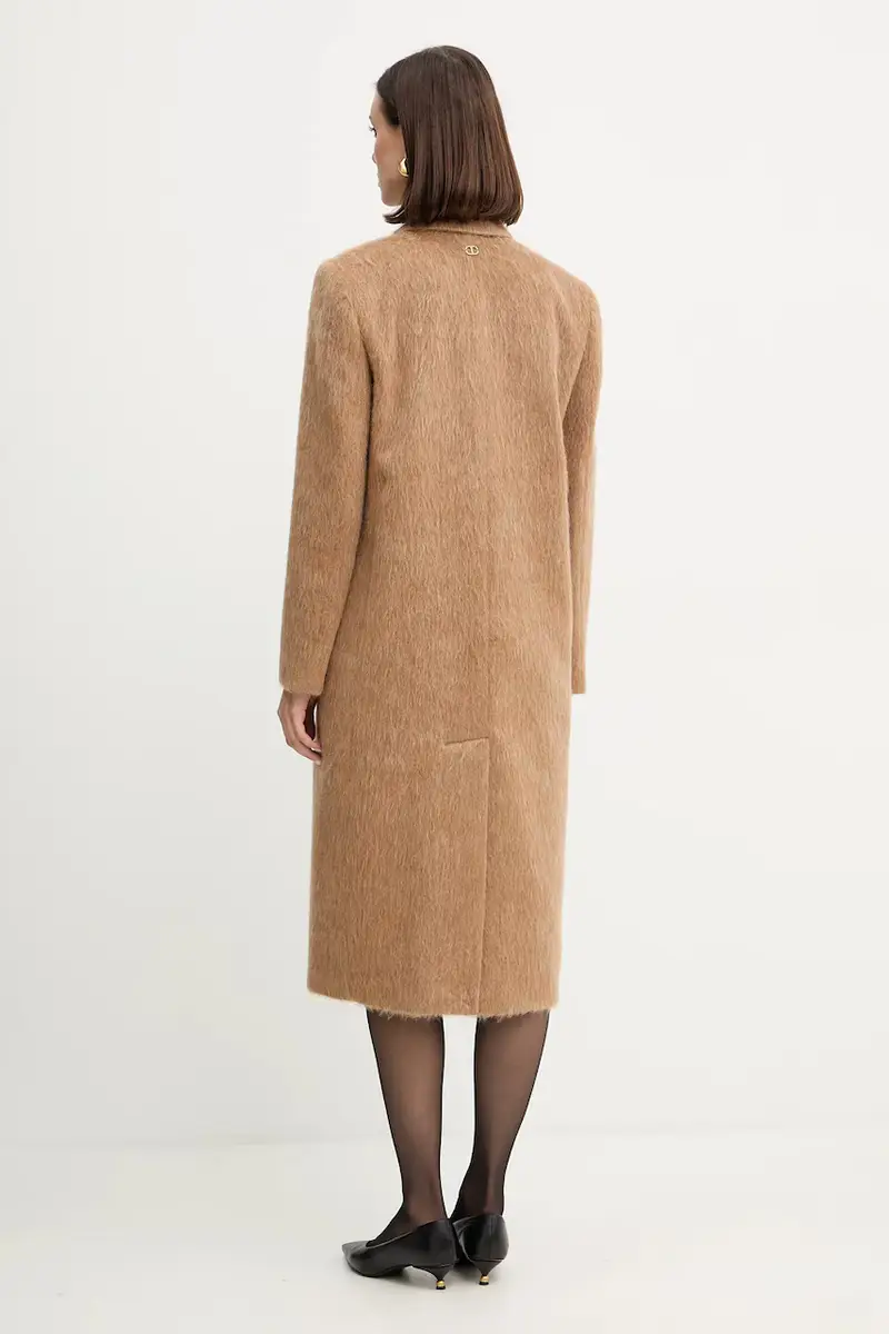 cappotto con aggiunta di lana Beige miniatura 3