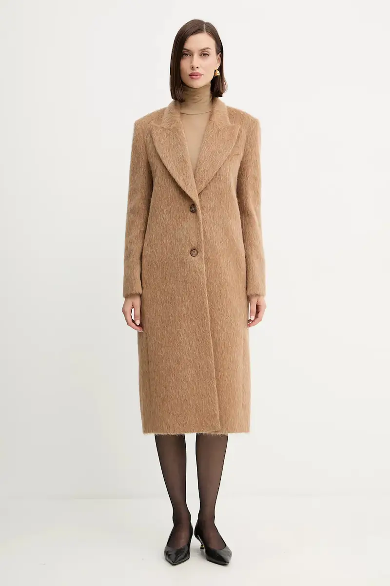 cappotto con aggiunta di lana Beige