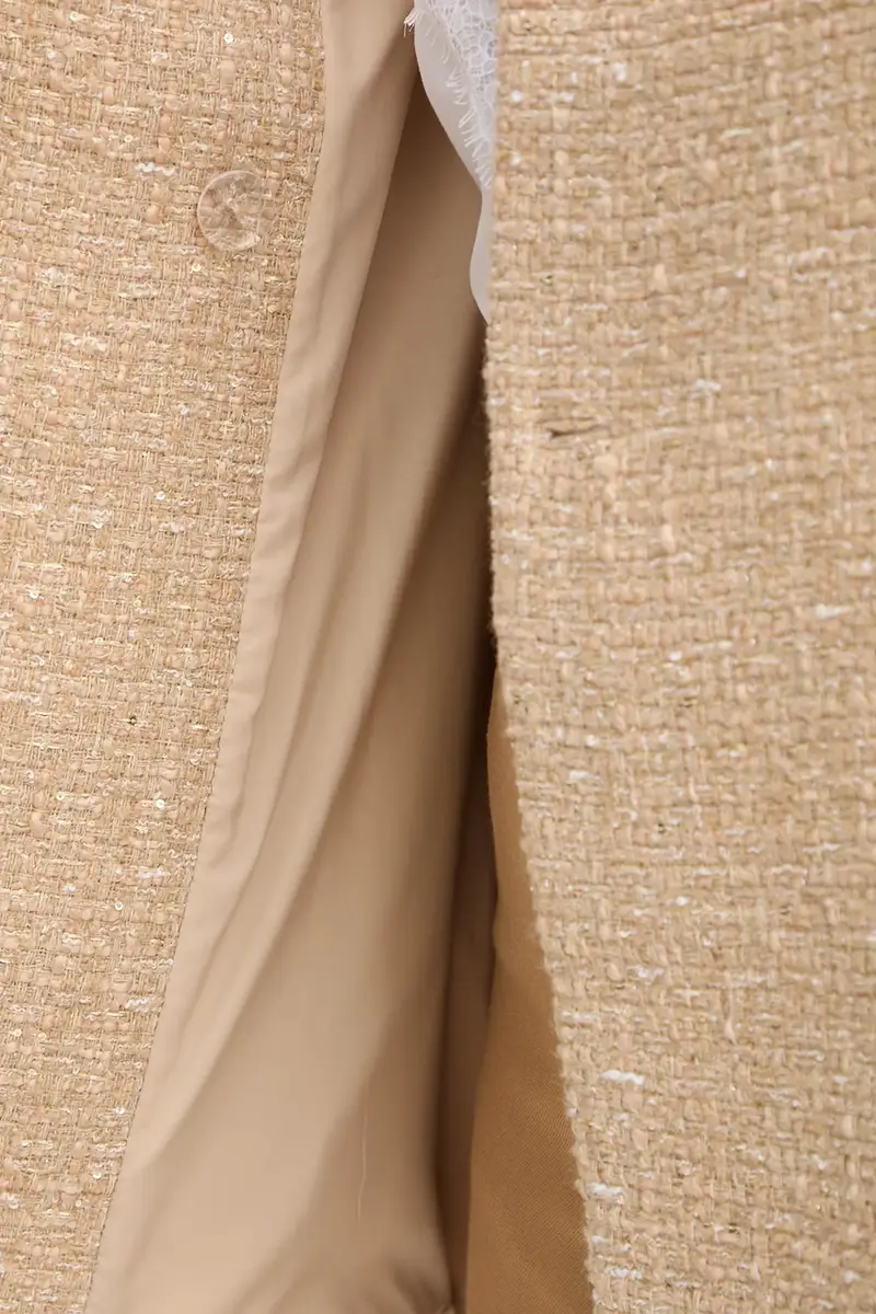 cappotto in lana Beige miniatura 4