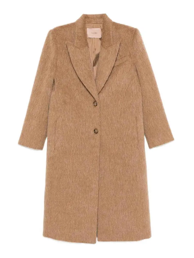 Cappotto Monopetto Beige