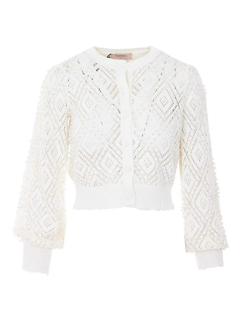 Twinset Cardigan Bianco 4228864