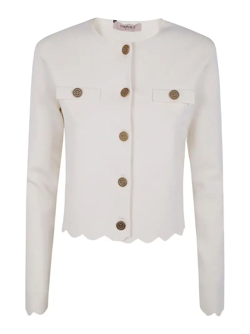 Cardigan corto Bianco