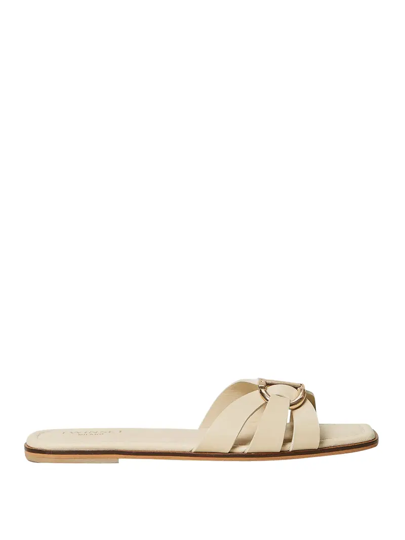 ciabatte twin set da donna - avorio