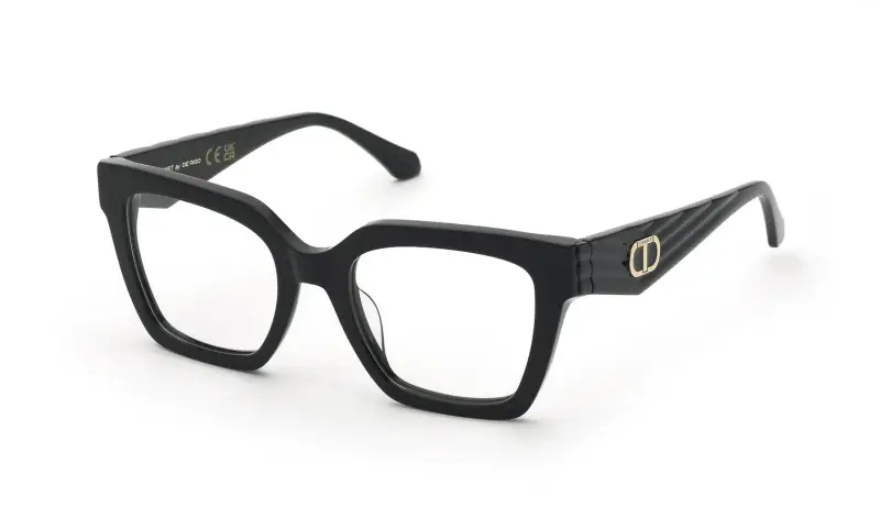 Twinset Montature da vista Donna in acetato nero squadrate