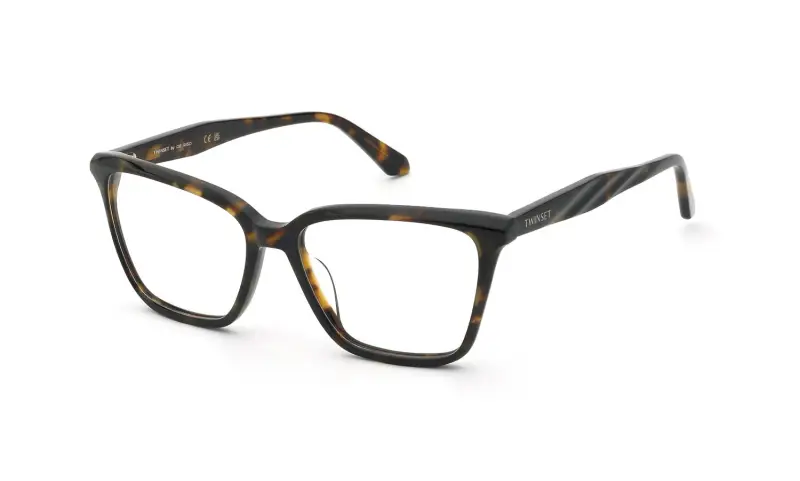 Twinset Montature da vista Donna VTW121 04BL in acetato havana