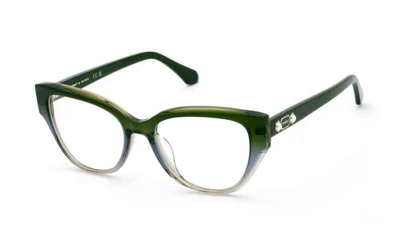 Twinset Montature da vista Donna in acetato verde farfalla