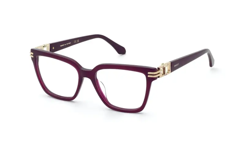 Donna Twinset VTW124 08C1 Montature da vista Acetato Viola Squadrata