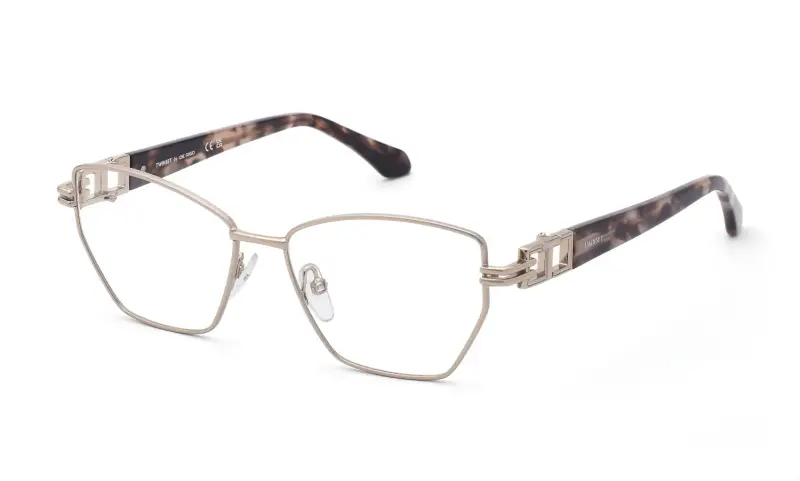 Donna Twinset VTW125 0E59 Montature da vista Metallo Oro Geometrica