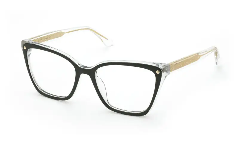 Donna VTW073 02AF Montature da vista Acetato Nero Squadrata