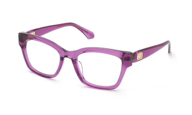 Donna VTW075 03GB Montature da vista Acetato Viola Farfalla