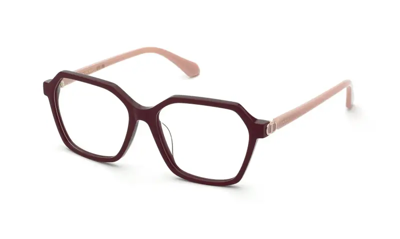 Donna VTW082 09FH Montature da vista Acetato Bordeaux Geometrica