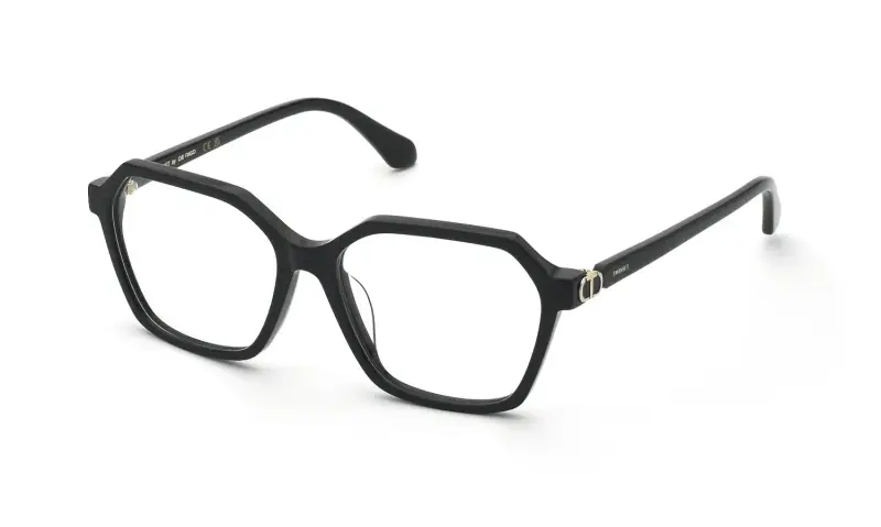 Donna VTW082 700 Montature da vista Acetato Nero Geometrica