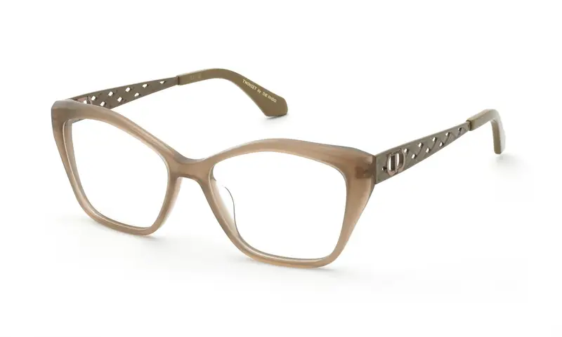 Twinset Donna VTW109  0M79 Montature da vista Acetato Marrone  Geometrica