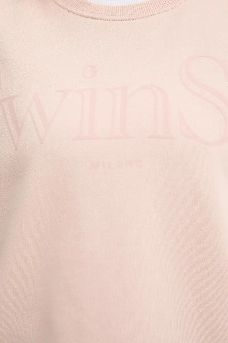 felpa in cotone Arancione miniatura 5