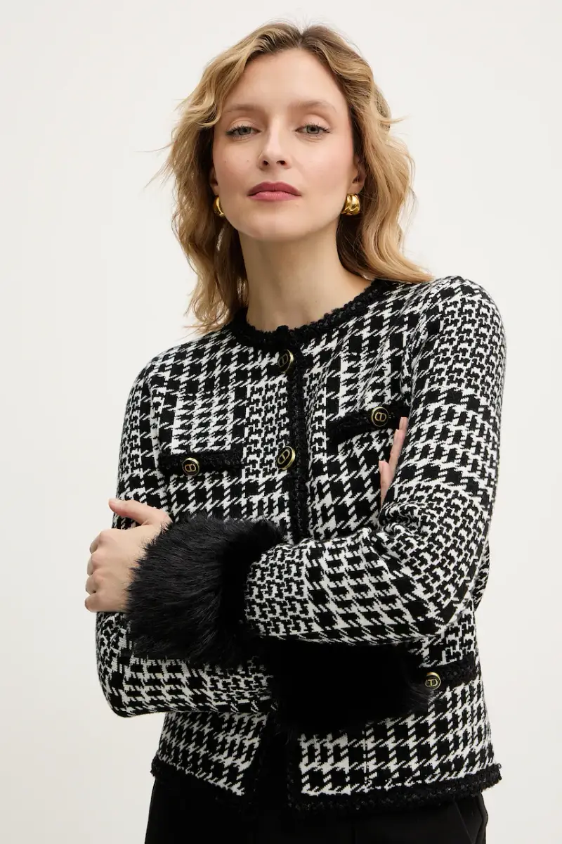 giacca con lana Bianco miniatura 4