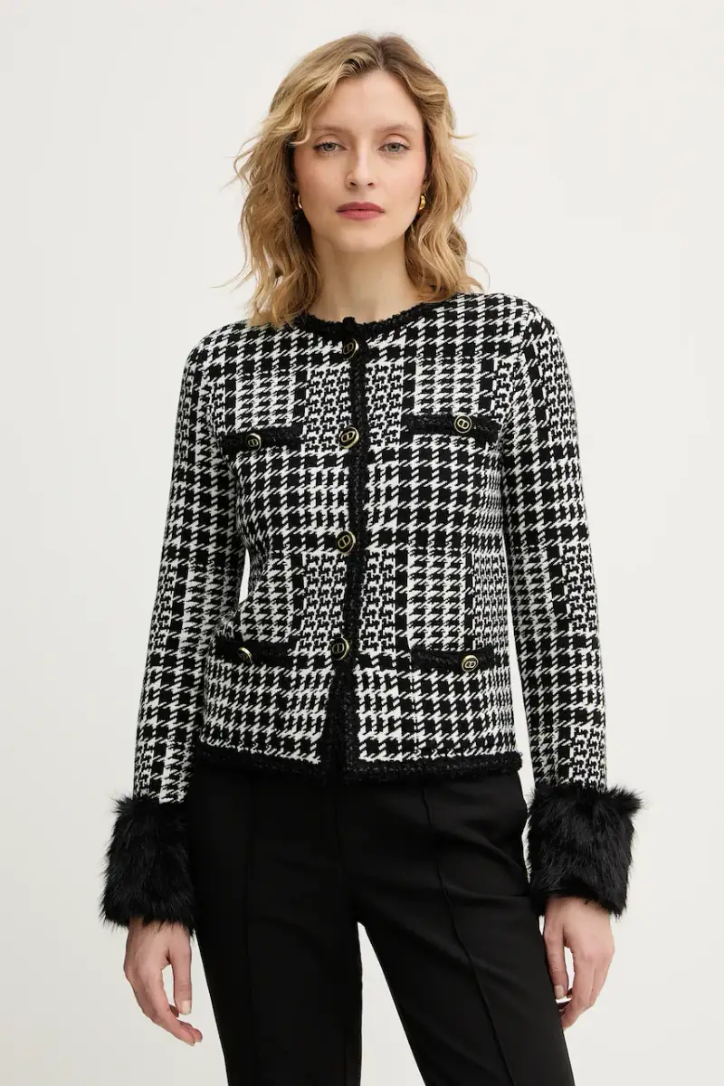 giacca con lana Bianco