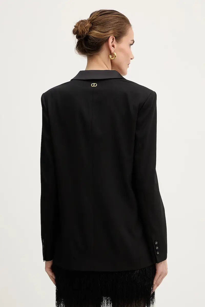 giacca con lana Nero miniatura 3