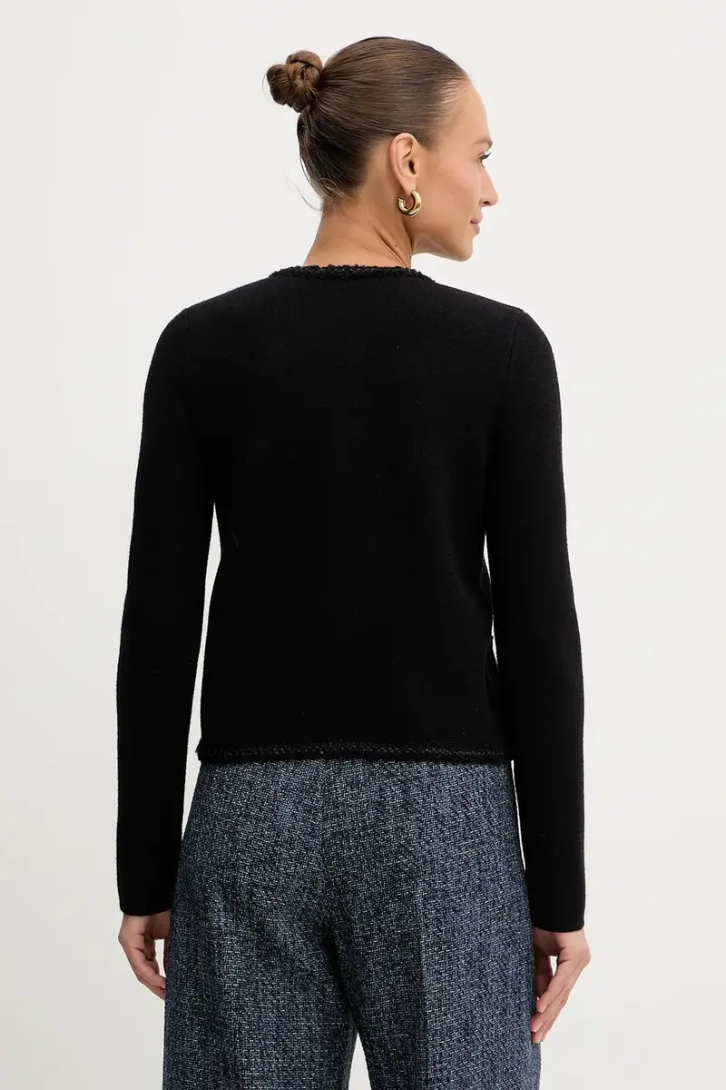 giacca con lana Nero miniatura 3