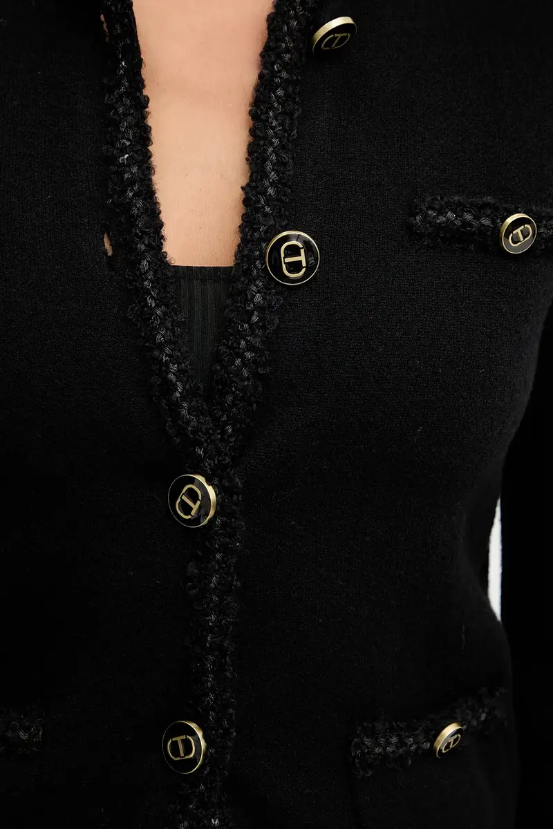 giacca con lana Nero miniatura 5
