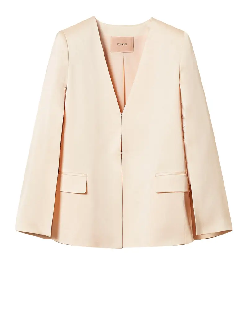 giacca twin set da donna - avorio