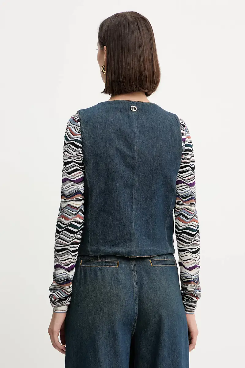 Twinset Gilet Blu 4215987 miniatura 2