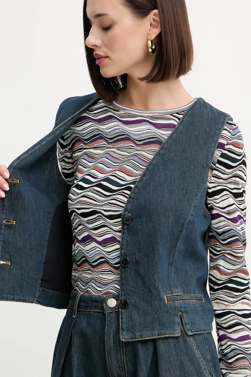 Twinset Gilet Blu 4215987 miniatura 5