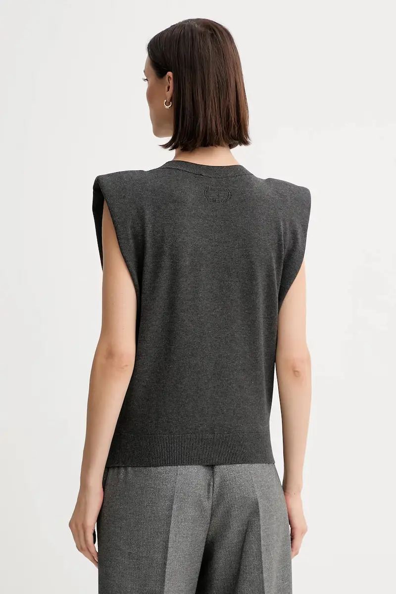 Twinset Gilet Grigio 4216032 miniatura 3