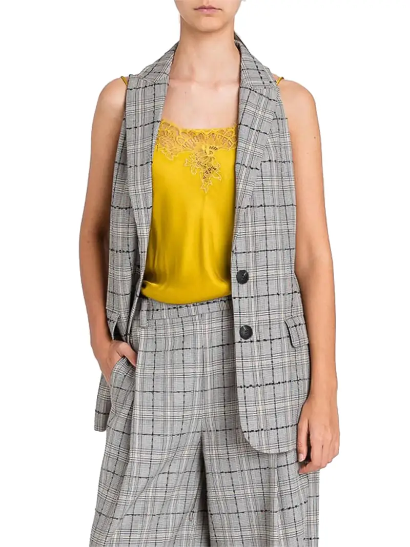 Twinset Gilet Donna Grigio 2960493