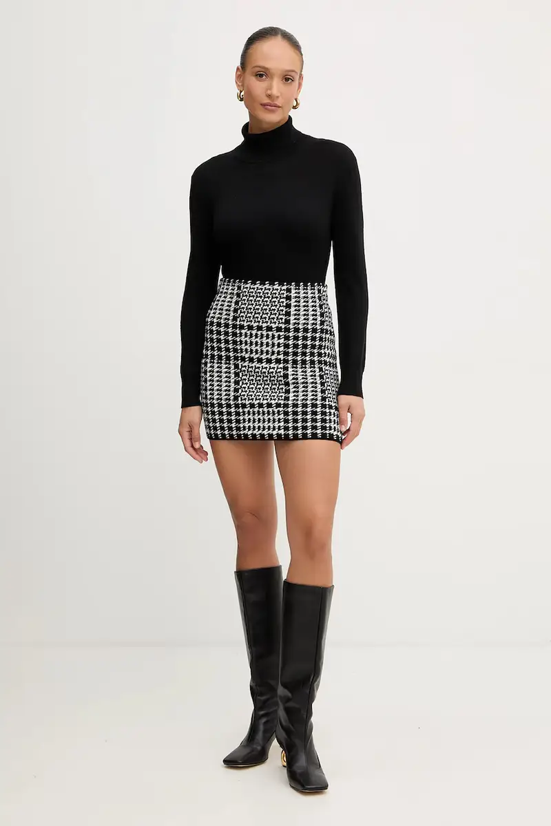 gonna con lana Nero miniatura 2