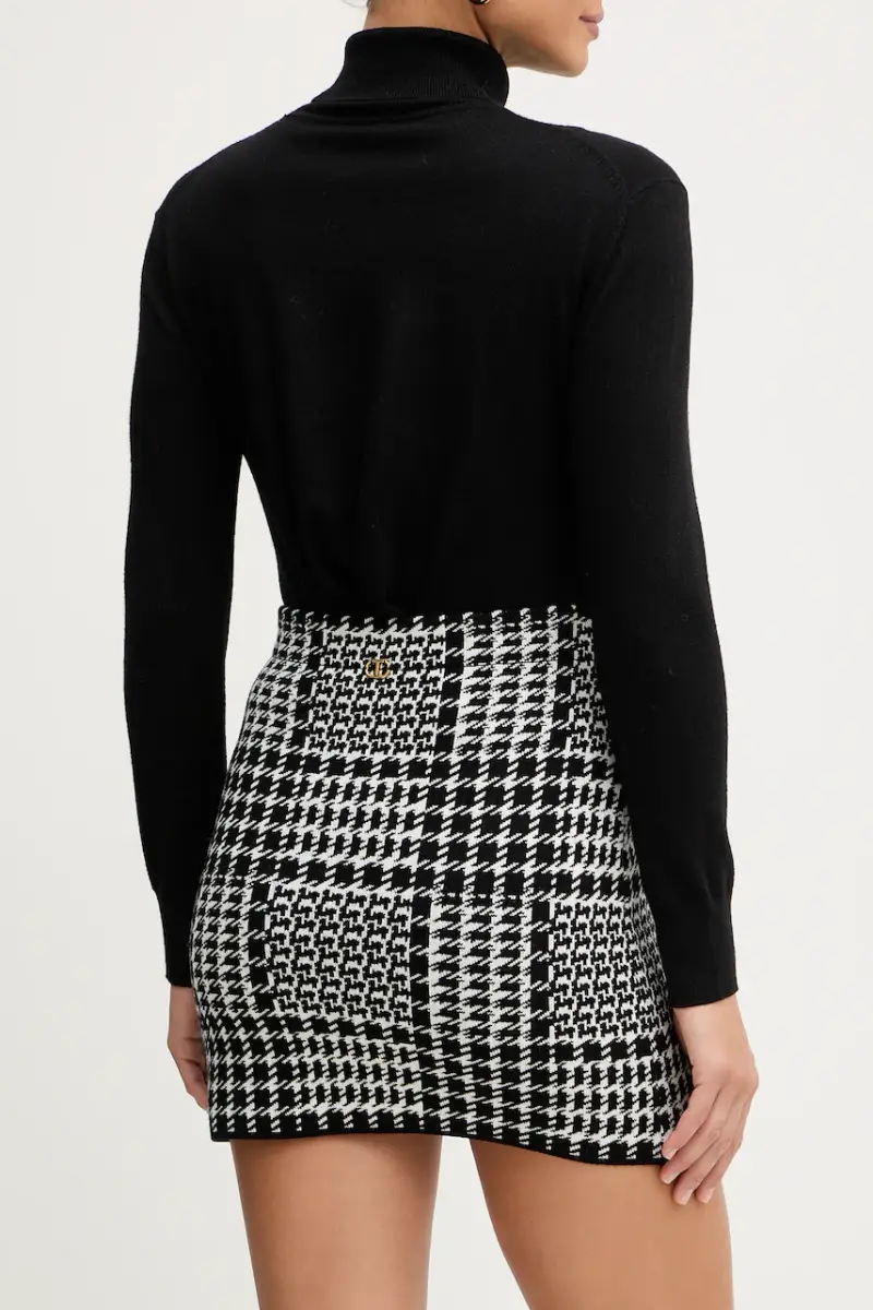 gonna con lana Nero miniatura 3