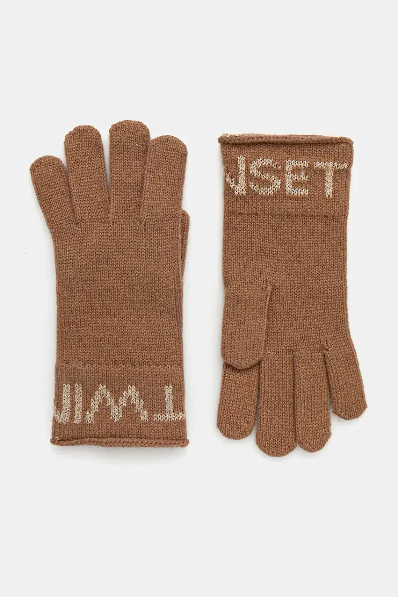 Twinset Guanti Marrone 4216065