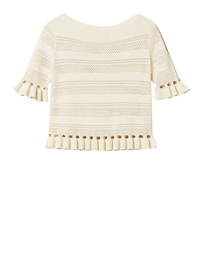 maglia twin set da donna - bianco