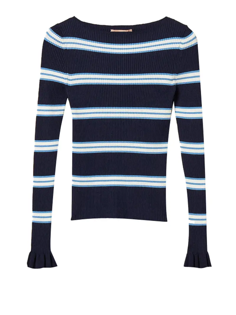 maglia twin set da donna - blu