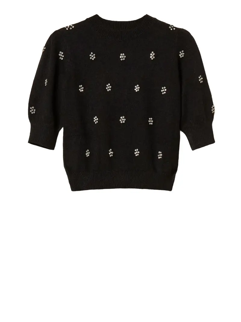 maglia twin set da donna - nero