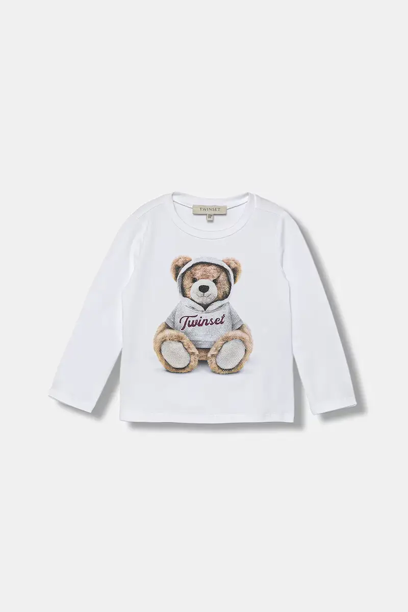 maglietta a maniche lunghe per bambini colore bianco 252GB2036