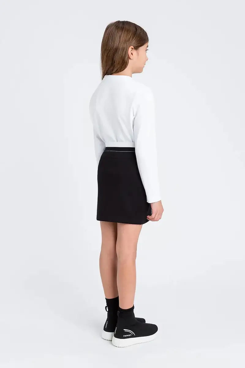 maglietta a maniche lunghe per bambini colore bianco 252GJ2320 miniatura 3