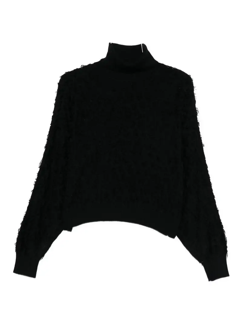 Maglione A Collo Alto Nero