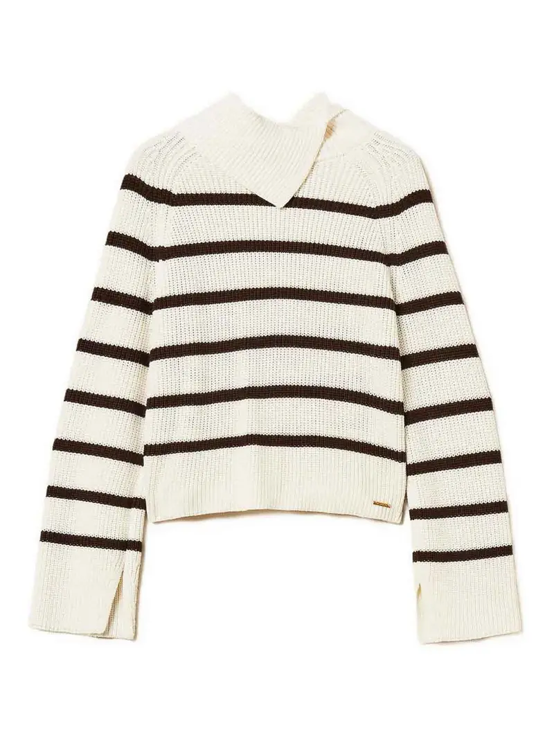 Maglione Asimmetrico Bianco